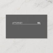 Zakelijk / Lijnaccent (grijs) Visitekaartje (Voorkant)