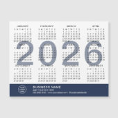 Zakelijk Logo 2026 Magnetische Kalender (Voorkant)