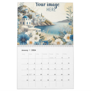 Zakelijk logo 2026 wandkalender - Modern design Kalender