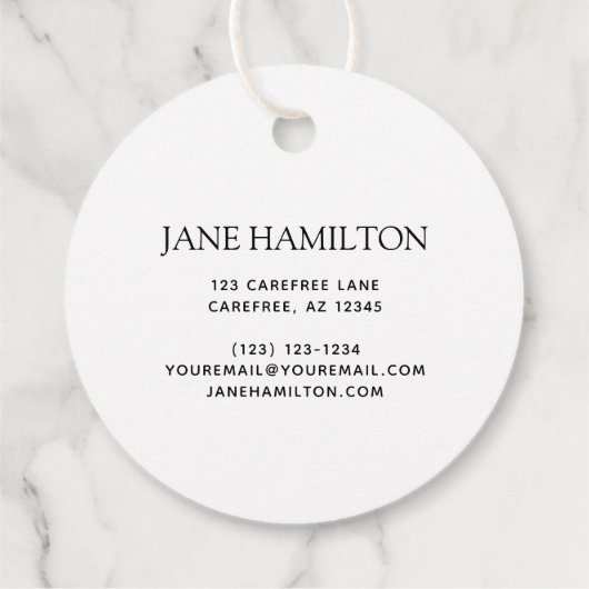 Zakelijk Logo - Aangepast Label product (Achterkant)