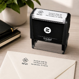 Zakelijk logo aangepast retouradres zelfinktende stempel