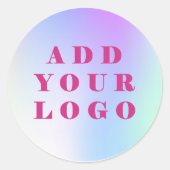 Zakelijk logo aangepast ronde sticker (Voorkant)