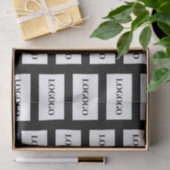 Zakelijk Logo Aangepast Zwart Tissuepapier (Geschenk)