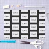 Zakelijk Logo Aangepast Zwart Tissuepapier (Craft)
