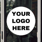 Zakelijk logo Aangepaste bedrijfsfoto Raamsticker