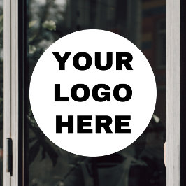 Zakelijk logo Aangepaste bedrijfsfoto Raamsticker