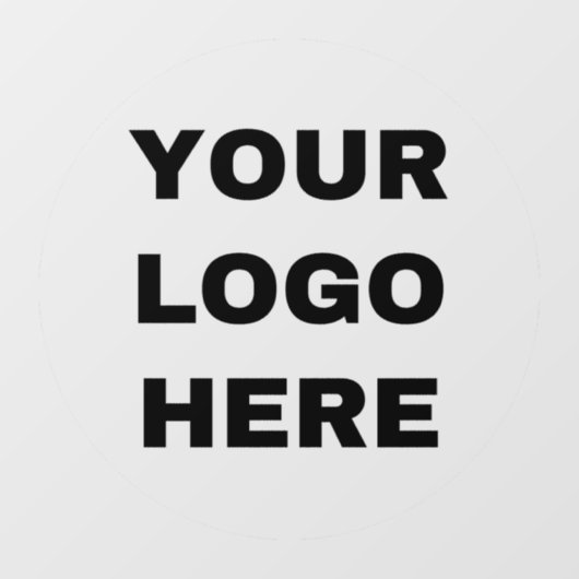 Zakelijk logo Aangepaste bedrijfsfoto Raamsticker (Vel)