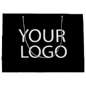 Zakelijk logo | Aangepaste boodschappentassen met Groot Cadeauzakje (Achterkant)