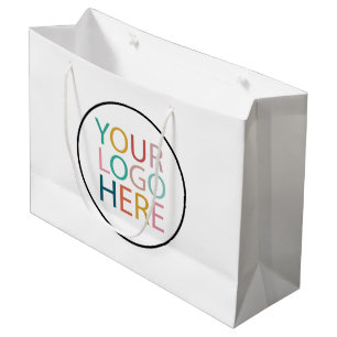Zakelijk logo Aangepaste boodschappentassen met Groot Cadeauzakje