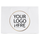 Zakelijk logo | Aangepaste boodschappentassen met Groot Cadeauzakje (Voorkant)