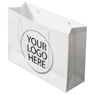 Zakelijk logo Aangepaste boodschappentassen met Groot Cadeauzakje