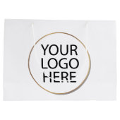 Zakelijk logo | Aangepaste boodschappentassen met Groot Cadeauzakje (Achterkant)