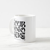 Zakelijk Logo Aangepaste Groovy Sterren Koffiemok (Voorkant links)