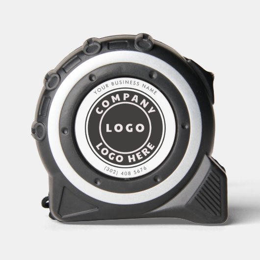 Zakelijk logo aangepaste naam collega's rolmaat (Voorkant)