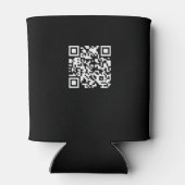 Zakelijk logo Aangepaste QR-code website professio Blikjeskoeler (Achterkant)