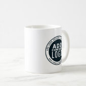 Zakelijk Logo Aangepaste Website-adres Koffiemok (Voorkant rechts)