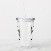 Zakelijk logo | Acrylen Tumbler Acryl Drinkbeker (Links)