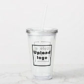 Zakelijk logo | Acrylen Tumbler Acryl Drinkbeker (Achterkant)
