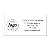 Zakelijk Logo-adres Minimalist Professional Rubberstempel (Afrduk)