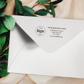 Zakelijk Logo-adres Minimalist Professional Rubberstempel