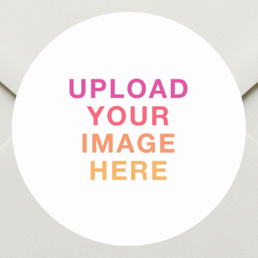 Zakelijk logo afbeelding wit ronde sticker