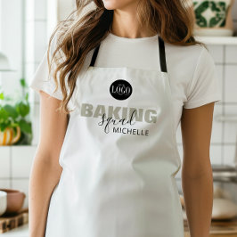 Zakelijk Logo Bakploeg Naam Matching Groep Schort