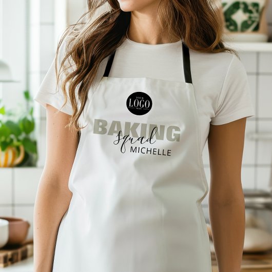 Zakelijk Logo Bakploeg Naam Matching Groep Schort