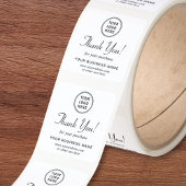 Zakelijk Logo Bedankt Vierkante Sticker