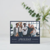 Zakelijk Logo Bedrijf Foto Vakantie Briefkaart (Staand voorkant)