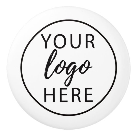 Zakelijk Logo Bedrijf Op Maat Keramische Knop (Voorkant)
