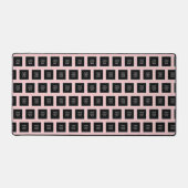 Zakelijk logo bedrijf Pink Minimalist Bureaumat (Voorkant)
