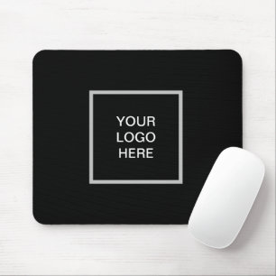 Zakelijk logo Bedrijf Zwart Minimalist Classic Muismat