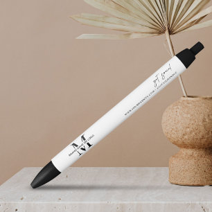 Zakelijk Logo Bedrijfs Cadeau Promotioneel Gebrand Blauwe Inkt Pen