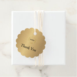 Zakelijk Logo Bedrijfs Ingesneden Gouden Hanglabel Bedankjes Labels