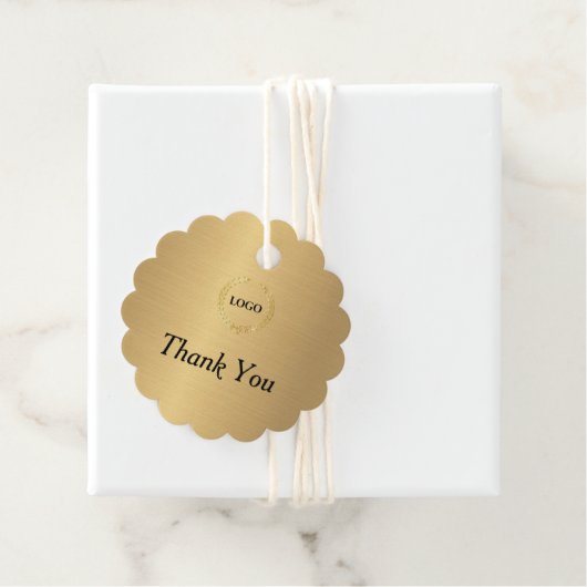 Zakelijk Logo Bedrijfs Ingesneden Gouden Hanglabel Bedankjes Labels (In situ)