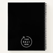 Zakelijk Logo Bedrijfs Minimaal Design Notitieboek (Achterkant)