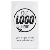 Zakelijk Logo Bedrijfs Professioneel Corporatief Klein Cadeauzakje (Achterkant)