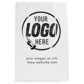 Zakelijk Logo Bedrijfs Professioneel Corporatief Medium Cadeauzakje (Voorkant)