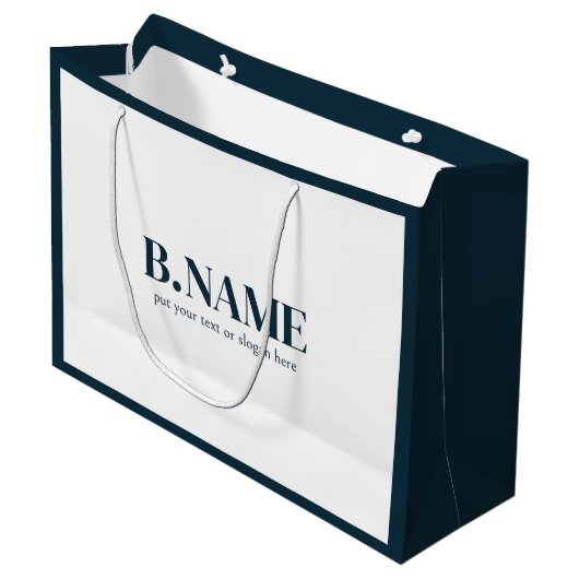 Zakelijk Logo Bedrijfs Professioneel zakelijk Groot Cadeauzakje (Voorkant Gekanteld)
