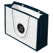Zakelijk Logo Bedrijfs Professioneel zakelijk Groot Cadeauzakje (Achterkant Gekanteld)