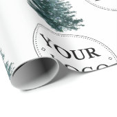 Zakelijk Logo Bedrijfs Promotie Kerstboom Cadeaupapier (Rol Hoek)