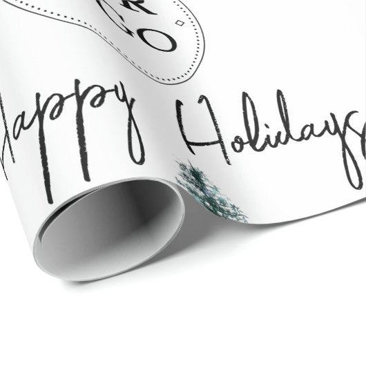 Zakelijk Logo Bedrijfs Promotie Kerstboom Cadeaupapier (Rol Hoek)