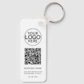 Zakelijk Logo Bedrijfs QR Code Promo Aangepast Sleutelhanger (Achterkant)