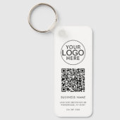 Zakelijk Logo Bedrijfs QR Code Promo Aangepast Sleutelhanger (Voorkant)