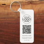 Zakelijk Logo Bedrijfs QR Code Promo Aangepast Sleutelhanger (Voorkant)