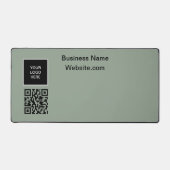 Zakelijk logo Bedrijfs Sage Groene QR Code Bureaumat (Voorkant)