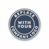 Zakelijk Logo Bedrijfsmedewerkers Laptop Sticker (Voorkant)