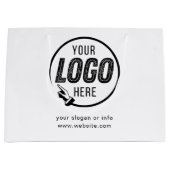 Zakelijk Logo Bedrijfsprofessioneel Groot Cadeauzakje (Voorkant)