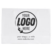 Zakelijk Logo Bedrijfsprofessioneel Groot Cadeauzakje (Achterkant)