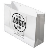 Zakelijk Logo Bedrijfsprofessioneel Groot Cadeauzakje (Voorkant Gekanteld)